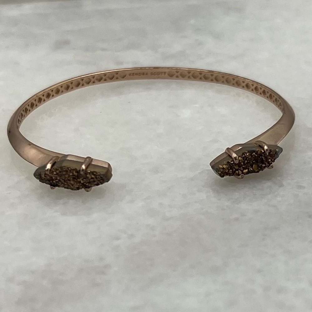 ✔Kendra Scott Rose Gold Bianca Drusy Bracelet - Picture 3 of 9
